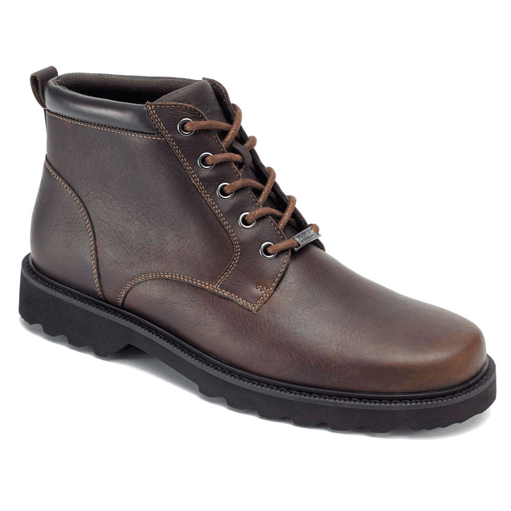 Rockport Mens Boots Dark Brown - Northfield Waterproof Plain Toe - UK 045-MPTXSQ